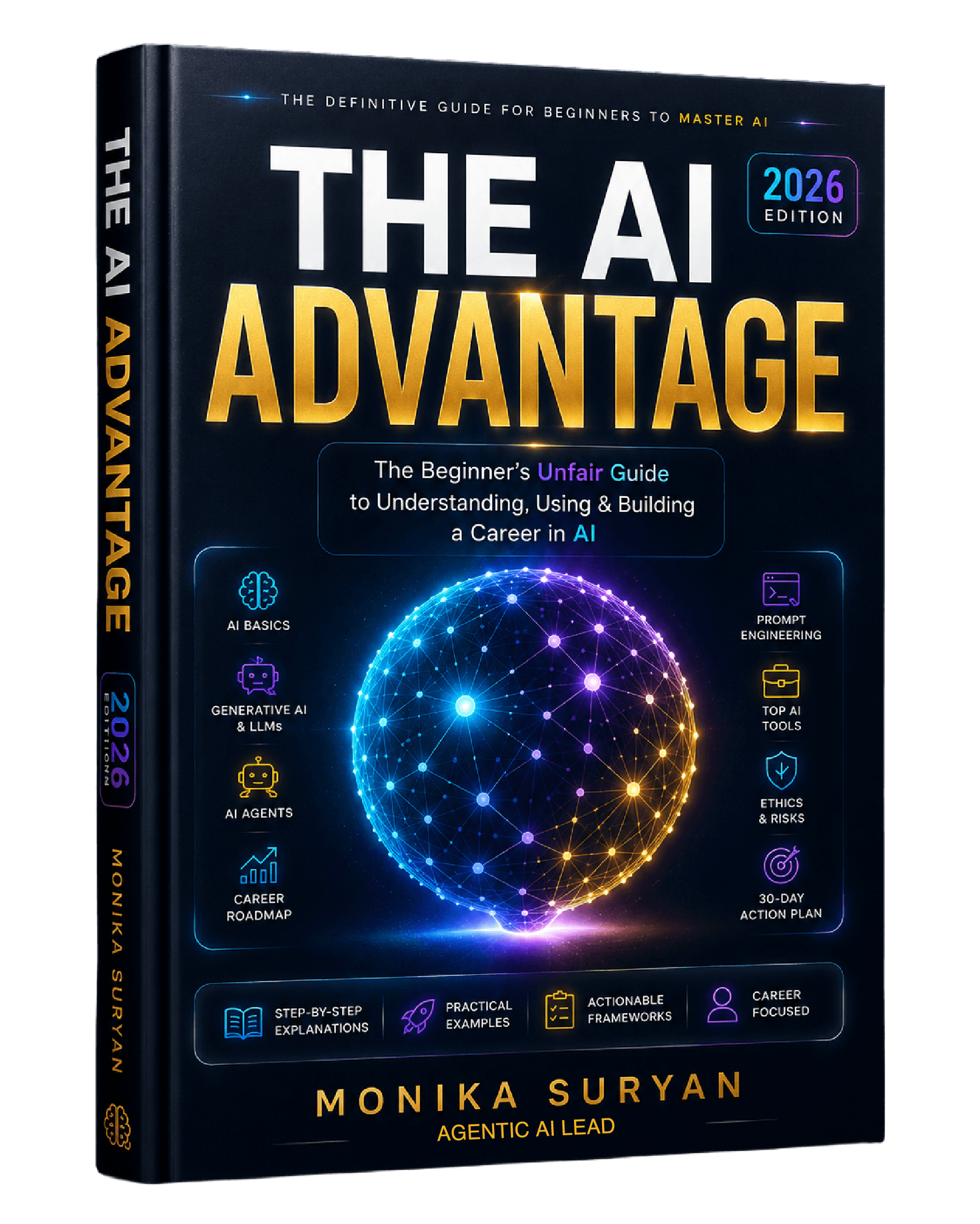 The AI Advantage ebook cover by Monika Suryan